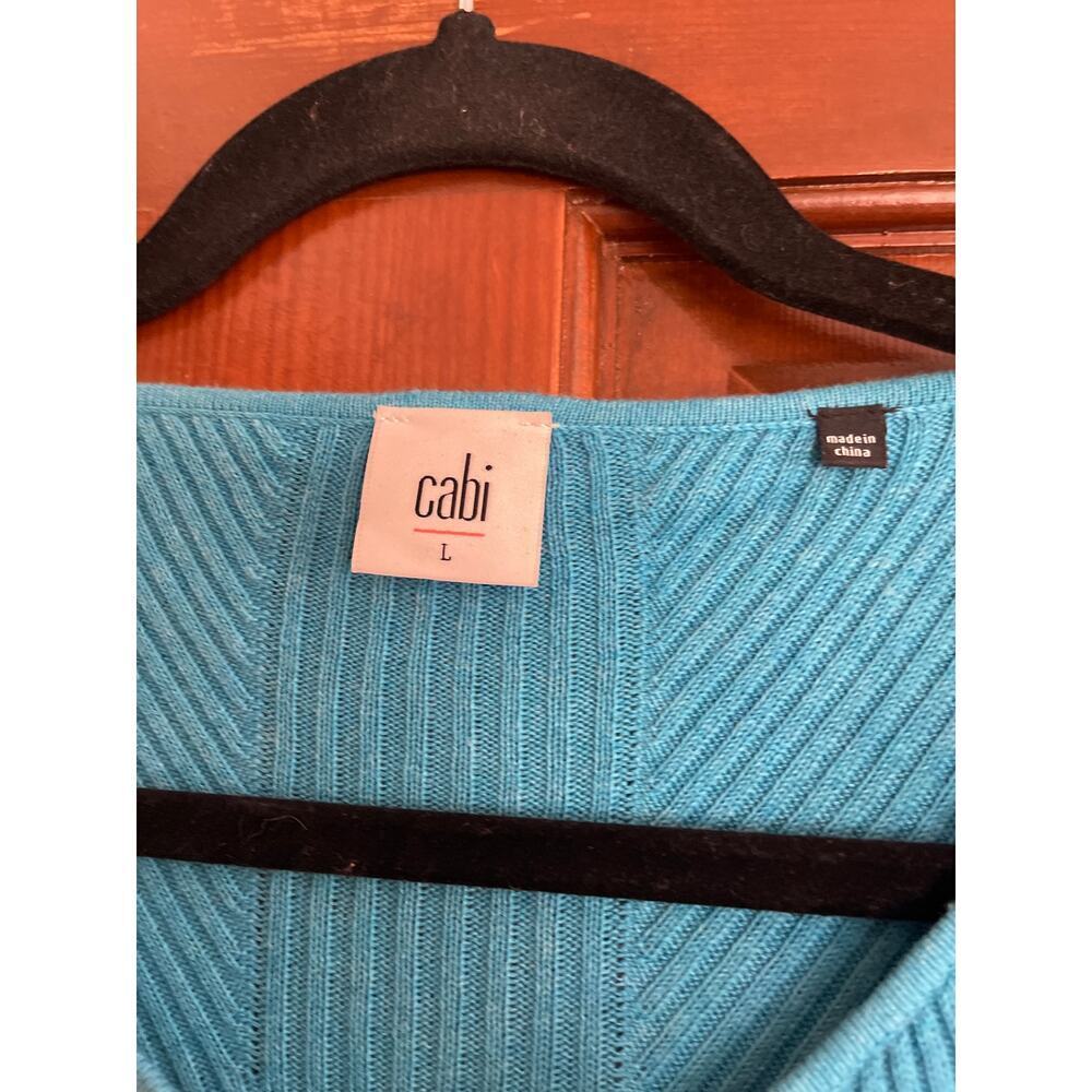 Cabi blue cardigan size L - Picture 2 of 4